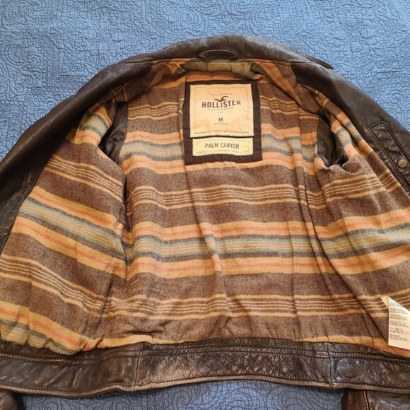 Hollister Palm Canyon Leather Jacket, size Medium - Picture 8 of 8